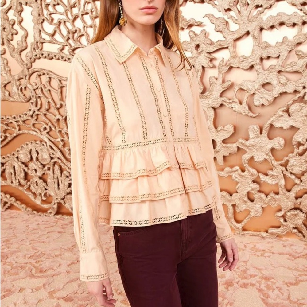 NWT Ulla Johnson Harper Button down Blouse